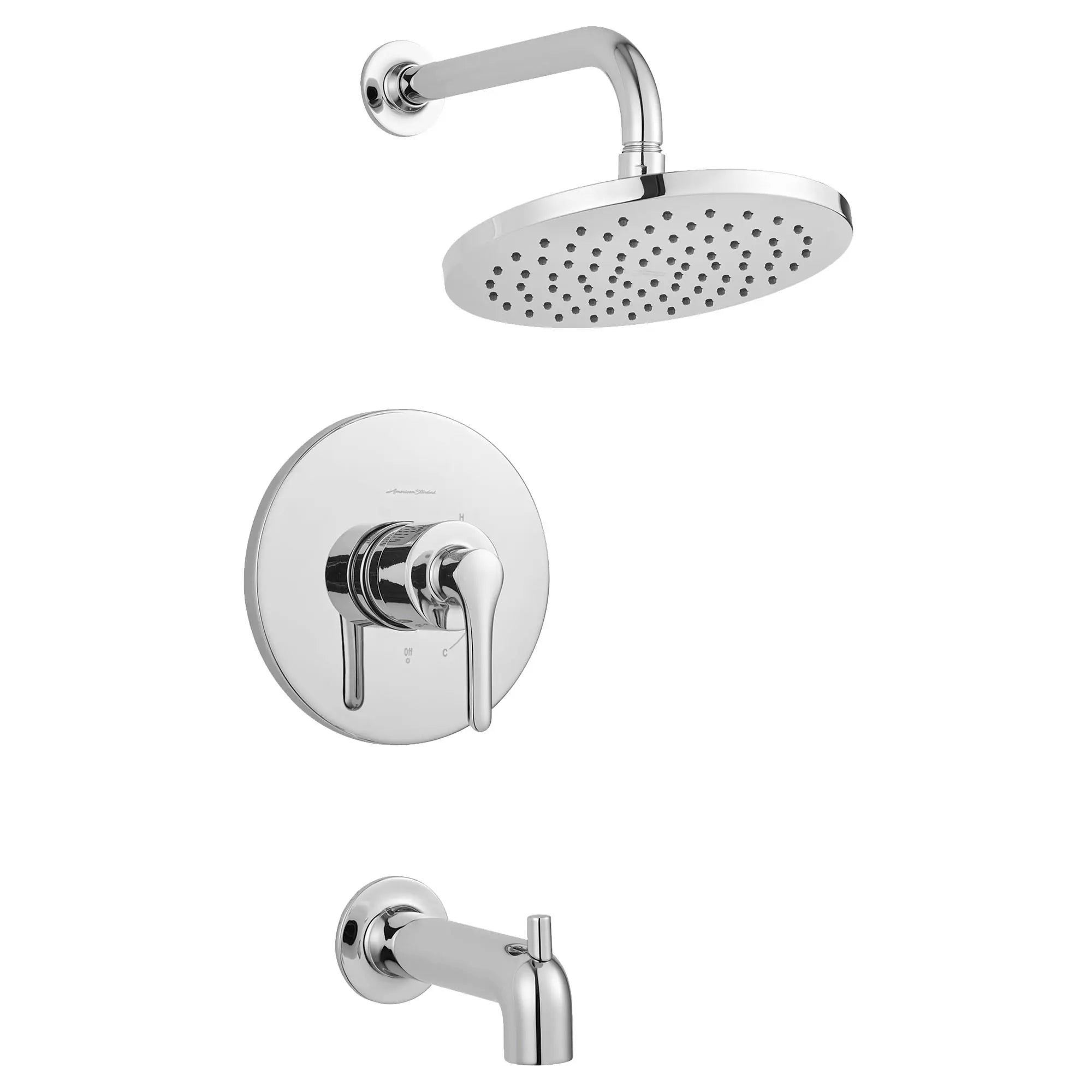 Studio® S 2.5 gpm/9.5 L/min Tub and Shower Trim Kit With Rain Showerhead, Double Ceramic Pressure Balance Cartridge With Lever Handle — image 1